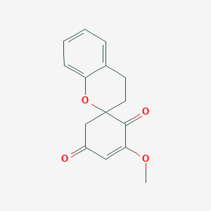 molecular formula C15H14O4 B1258856 Bauhispirorin A 
