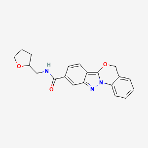 N-(2-oxolanylmethyl)-5H-indazolo[2,3-a][3,1]benzoxazine-9-carboxamide