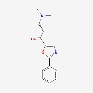 molecular formula C14H14N2O2 B12588592 3-(Dimethylamino)-1-(2-phenyl-1,3-oxazol-5-yl)prop-2-en-1-one CAS No. 647031-08-1
