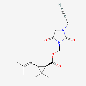 molecular formula C17H22N2O4 B1258861 (1R)-trans-imiprothrin CAS No. 70062-52-1