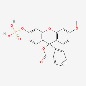 molecular formula C21H15O8P B1258866 3-O-methylfluorescein phosphate 
