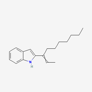molecular formula C18H25N B12588677 2-(Dec-2-EN-3-YL)-1H-indole CAS No. 326621-42-5