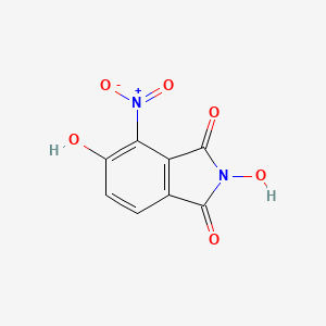 molecular formula C8H4N2O6 B12588682 2,5-Dihydroxy-4-nitro-1H-isoindole-1,3(2H)-dione CAS No. 647860-39-7