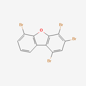 molecular formula C12H4Br4O B12588686 1,3,4,6-Tetrabromo-dibenzofuran CAS No. 617707-72-9
