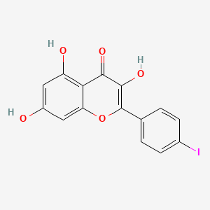 molecular formula C15H9IO5 B12588715 3,5,7-Trihydroxy-4'-iodoflavone CAS No. 328548-28-3