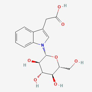 molecular formula C16H19NO7 B1258872 N-beta-D-glucopyranosyl indole-3-acetic acid 