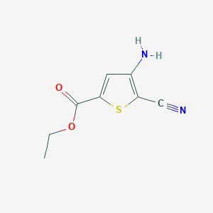 molecular formula C8H8N2O2S B12588767 Ethyl 4-amino-5-cyanothiophene-2-carboxylate CAS No. 648412-52-6