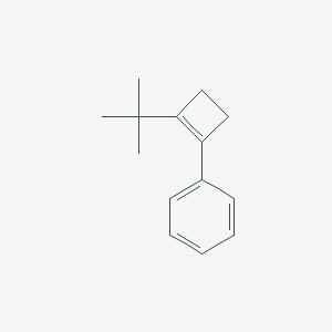 molecular formula C14H18 B12588796 Benzene, [2-(1,1-dimethylethyl)-1-cyclobuten-1-yl]- CAS No. 647028-10-2