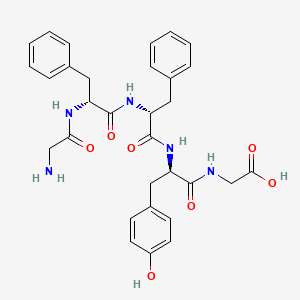 molecular formula C31H35N5O7 B12588803 Glycyl-D-phenylalanyl-D-phenylalanyl-D-tyrosylglycine CAS No. 644997-13-7