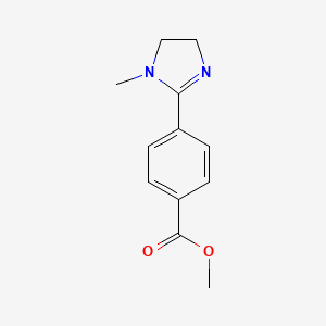 molecular formula C12H14N2O2 B12588808 Methyl 4-(1-methyl-4,5-dihydro-1H-imidazol-2-yl)benzoate CAS No. 651326-25-9