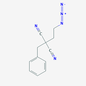molecular formula C12H11N5 B12588811 Propanedinitrile, (2-azidoethyl)(phenylmethyl)- CAS No. 649759-74-0