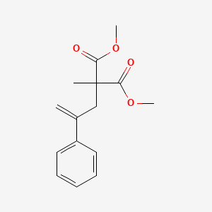 molecular formula C15H18O4 B12588892 Propanedioic acid, methyl(2-phenyl-2-propenyl)-, dimethyl ester CAS No. 313708-71-3