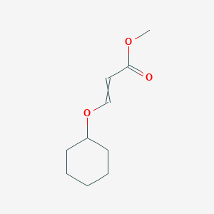 molecular formula C10H16O3 B12588924 Methyl 3-(cyclohexyloxy)prop-2-enoate CAS No. 646516-60-1