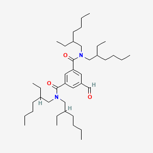 molecular formula C41H72N2O3 B12588926 N~1~,N~1~,N~3~,N~3~-Tetrakis(2-ethylhexyl)-5-formylbenzene-1,3-dicarboxamide CAS No. 651038-59-4