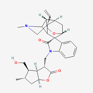 molecular formula C30H36N2O5 B1258893 Gelsebanine 