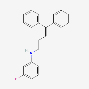 molecular formula C22H20FN B12588930 N-(4,4-Diphenylbut-3-en-1-yl)-3-fluoroaniline CAS No. 610754-72-8
