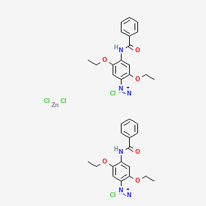 molecular formula C34H36Cl4N6O6Zn B1258897 C34H36Cl4N6O6Zn CAS No. 5486-84-0