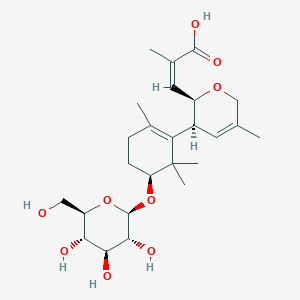 molecular formula C25H38O9 B1258898 Fraxinuacidoside 