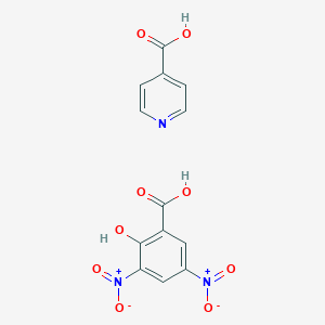 molecular formula C13H9N3O9 B12588985 2-Hydroxy-3,5-dinitrobenzoic acid;pyridine-4-carboxylic acid CAS No. 646534-75-0