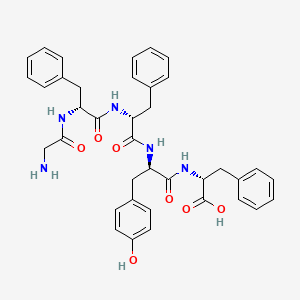 molecular formula C38H41N5O7 B12588990 Glycyl-D-phenylalanyl-D-phenylalanyl-D-tyrosyl-D-phenylalanine CAS No. 644996-92-9