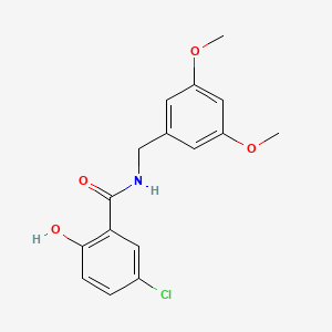 molecular formula C16H16ClNO4 B12589002 5-Chloro-N-(3,5-dimethoxybenzyl)-2-hydroxybenzamide CAS No. 648925-75-1
