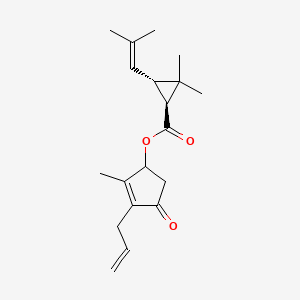 molecular formula C19H26O3 B1258901 (-)-trans-Allethrin 
