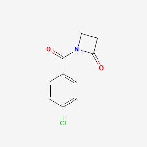 molecular formula C10H8ClNO2 B12589012 1-(4-Chlorobenzoyl)azetidin-2-one CAS No. 873073-30-4
