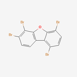 molecular formula C12H4Br4O B12589028 1,4,6,7-Tetrabromo-dibenzofuran CAS No. 617707-81-0