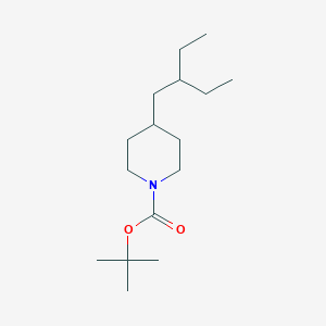 molecular formula C16H31NO2 B12589045 tert-Butyl 4-(2-ethylbutyl)piperidine-1-carboxylate CAS No. 651054-08-9