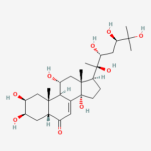 molecular formula C27H44O9 B1258905 (24R)-11alpha,20,24-trihydroxyecdysone 