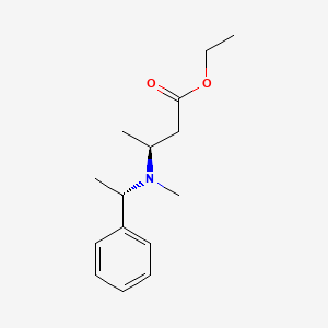molecular formula C15H23NO2 B12589053 Ethyl (3S)-3-{methyl[(1S)-1-phenylethyl]amino}butanoate CAS No. 644984-58-7