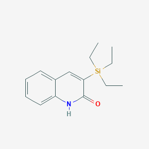 molecular formula C15H21NOSi B12589083 3-triethylsilyl-1H-quinolin-2-one CAS No. 647836-40-6