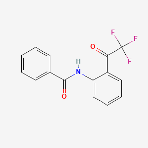 molecular formula C15H10F3NO2 B12589085 N-[2-(Trifluoroacetyl)phenyl]benzamide CAS No. 646057-58-1
