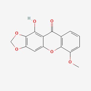 molecular formula C15H10O6 B12589093 11-Hydroxy-6-methoxy-2H,10H-[1,3]dioxolo[4,5-B]xanthen-10-one CAS No. 639092-09-4