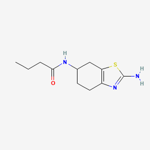 molecular formula C11H17N3OS B12589128 N-(2-Amino-4,5,6,7-tetrahydro-1,3-benzothiazol-6-yl)butanamide CAS No. 874658-77-2
