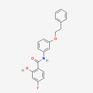 molecular formula C21H18FNO3 B12589196 4-Fluoro-2-hydroxy-N-[3-(2-phenylethoxy)phenyl]benzamide CAS No. 648924-41-8