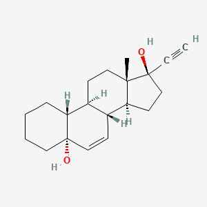 (5S,8R,9S,10R,13S,14S,17R)-17-ethynyl-13-methyl-1,2,3,4,8,9,10,11,12,14,15,16-dodecahydrocyclopenta[a]phenanthrene-5,17-diol