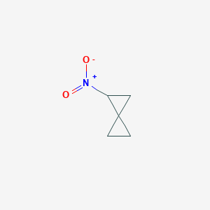 molecular formula C5H7NO2 B12589255 1-Nitrospiro[2.2]pentane CAS No. 461432-93-9