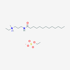 molecular formula C22H48N2O5S B12589265 N-Ethyl-N,N-dimethyl-3-(tridecanoylamino)propan-1-aminium ethyl sulfate CAS No. 646512-39-2