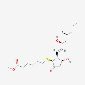 methyl 6-[(1S,2S,3R)-3-hydroxy-2-[(E,3S,5R)-3-hydroxy-5-methylnon-1-enyl]-5-oxocyclopentyl]sulfanylhexanoate