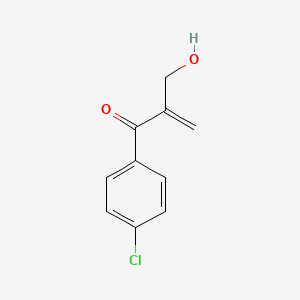 molecular formula C10H9ClO2 B12589274 1-(4-Chlorophenyl)-2-(hydroxymethyl)prop-2-en-1-one CAS No. 648416-45-9