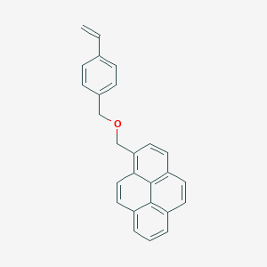 molecular formula C26H20O B12589290 1-{[(4-Ethenylphenyl)methoxy]methyl}pyrene CAS No. 340321-32-6