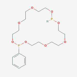 molecular formula C18H30O8P2 B12589304 2-Phenyl-1,3,6,9,12,14,17,20-octaoxa-2,13-diphosphacyclodocosane CAS No. 646065-33-0