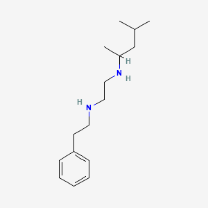 molecular formula C16H28N2 B12589310 N~1~-(4-Methylpentan-2-yl)-N~2~-(2-phenylethyl)ethane-1,2-diamine CAS No. 627523-21-1