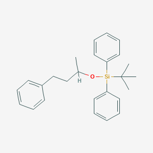 molecular formula C26H32OSi B12589327 Silane, (1,1-dimethylethyl)(1-methyl-3-phenylpropoxy)diphenyl- CAS No. 497868-14-1