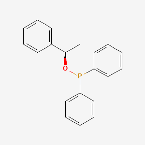 molecular formula C20H19OP B12589354 Phosphinous acid, diphenyl-, (1R)-1-phenylethyl ester CAS No. 612058-33-0