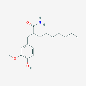 2-[(4-Hydroxy-3-methoxyphenyl)methyl]nonanamide