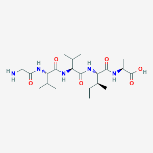 molecular formula C21H39N5O6 B12589412 Glycyl-L-valyl-L-valyl-L-isoleucyl-L-alanine CAS No. 643754-07-8