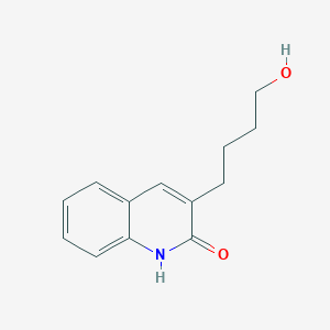 molecular formula C13H15NO2 B12589441 3-(4-Hydroxybutyl)quinolin-2(1H)-one CAS No. 647836-41-7