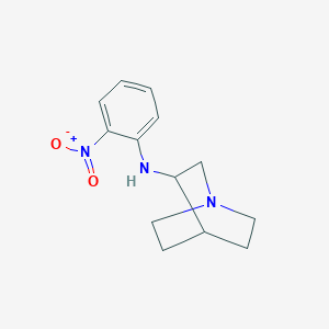 molecular formula C13H17N3O2 B12589449 N-(2-nitrophenyl)-1-azabicyclo[2.2.2]octan-3-amine CAS No. 632322-31-7